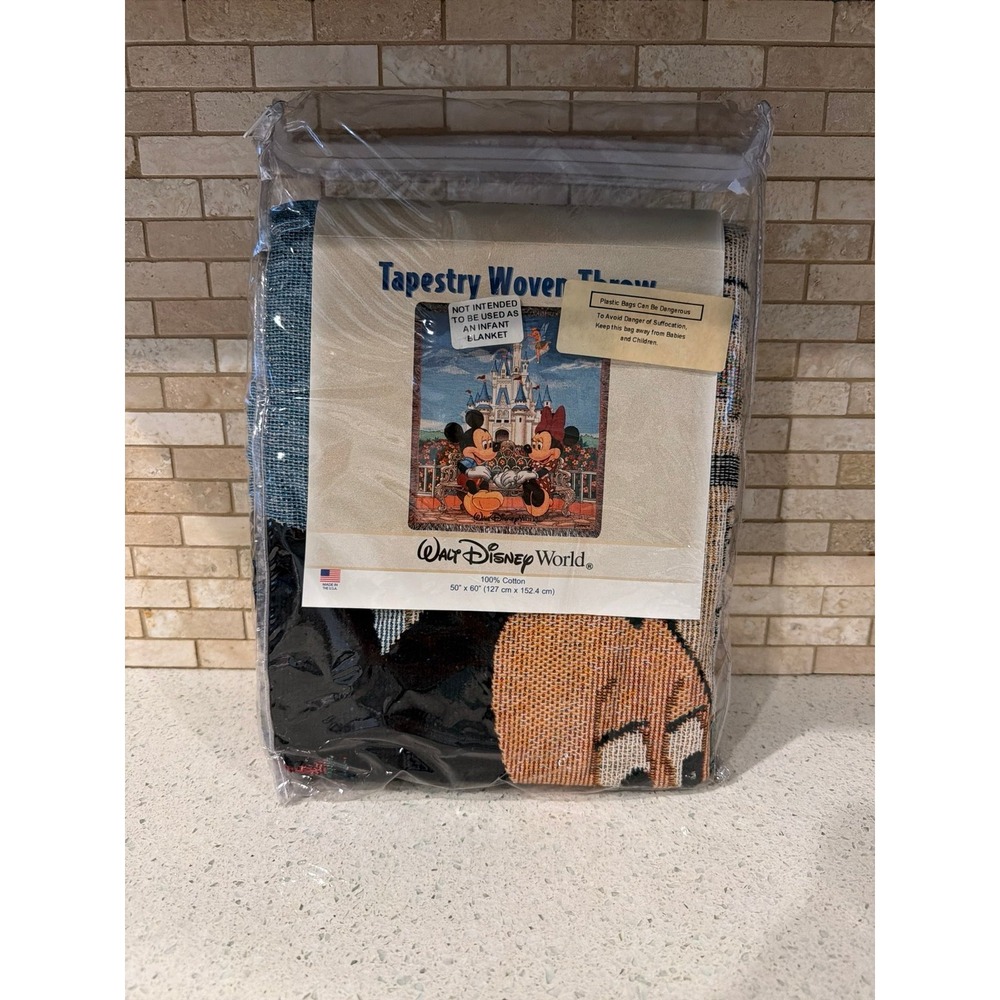 Disney Mickey Minnie Tapestry Throw Blanket 60x50